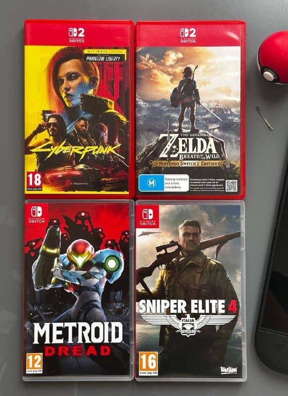 Игры для Nintendo Switch Zelda, Cyberpunk, Metroid, Sniper Elite