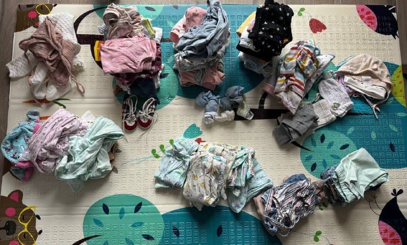 Пакет одежды для малышей 0-6 месяцев