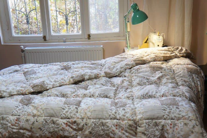 Одеяла из овечьей шерсти в хлопковых чехлах