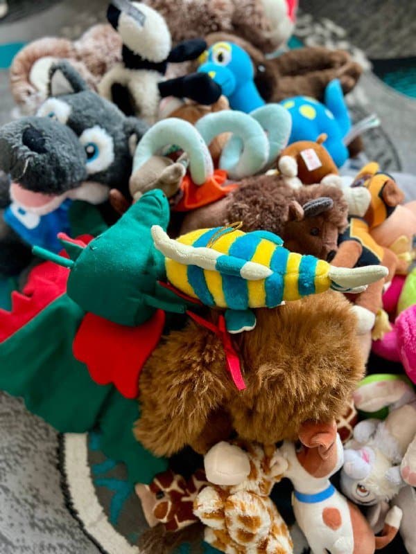 Детские плюшевые игрушки разного размера 44 шт