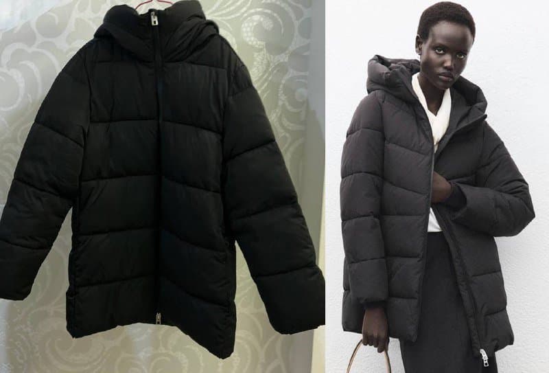 Женская утепленная зимняя куртка MANGO