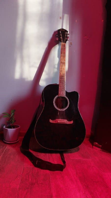 ΠΠ»Π΅ΠΊΡΡΠΎΠ°ΠΊΡΡΡΠΈΡΠ΅ΡΠΊΠ°Ρ Π³ΠΈΡΠ°ΡΠ° Fender FA-125CE Dreadnought Black, ΡΠ΅ΠΌΠ΅Π½Ρ ΠΊΠΎΠΆΠ°