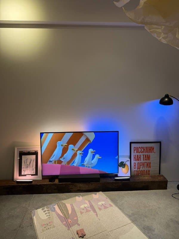 Телевизор Samsung qled 4K 65 дюймов, саундбар Samsung HW-C400