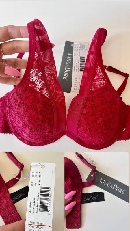 Красный бюстгальтер женский