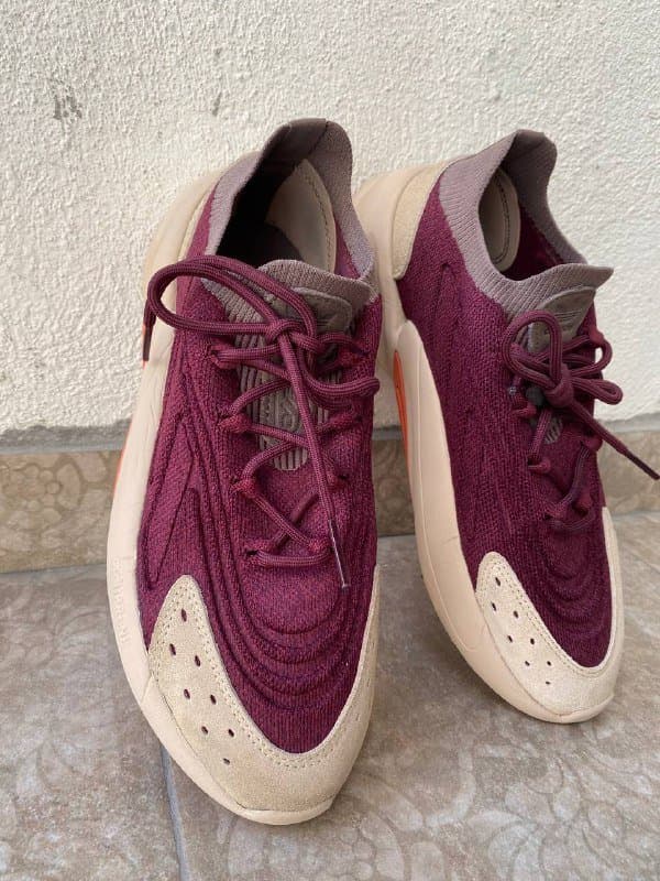 Кроссовки Adidas OZELIA KNT размер 40 бордовые