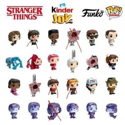 Π€ΠΈΠ³ΡΡΠΊΠΈ Stranger Things Funko Pop Kinder Joy