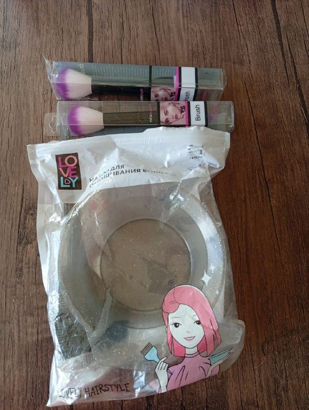 Набор для окрашивания волос, кисти двухсторонние