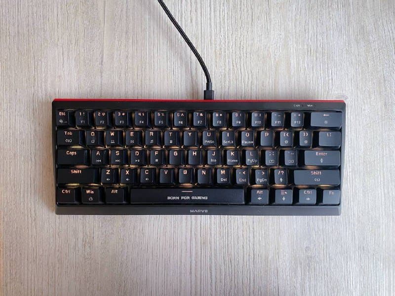 ΠΠ³ΡΠΎΠ²Π°Ρ ΠΊΠ»Π°Π²ΠΈΠ°ΡΡΡΠ° Marvo ΠΊΠΎΠΌΠΏΠ°ΠΊΡΠ½Π°Ρ Ρ ΠΏΠΎΠ΄ΡΠ²Π΅ΡΠΊΠΎΠΉ