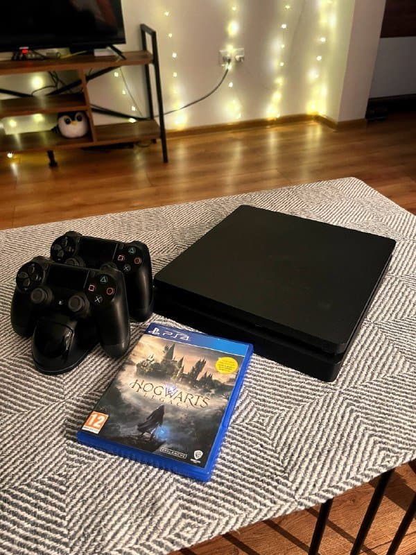 PlayStation 4, 2 Π΄ΠΆΠΎΠΉΡΡΠΈΠΊΠ°, Π·Π°ΡΡΠ΄Π½Π°Ρ ΡΡΠ°Π½ΡΠΈΡ, Π΄ΠΈΡΠΊ Hogwarts Legacy